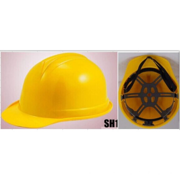 Capacete de trabalho amarelo brilhante para material de construção